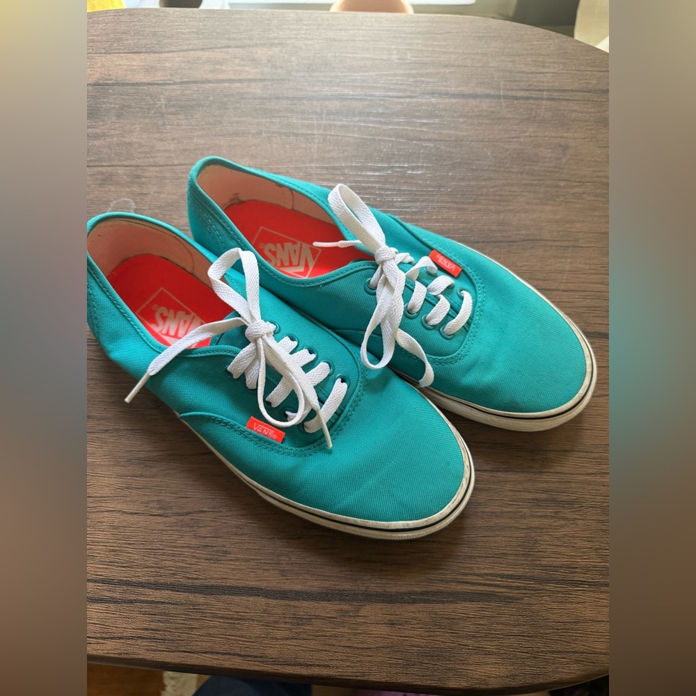 Vans Turquoise Sneakers with White Accents